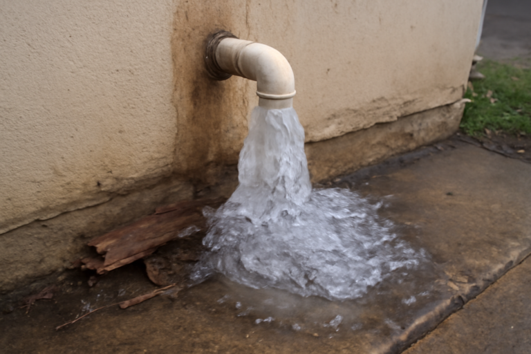 Frozen Pipe Water Removal