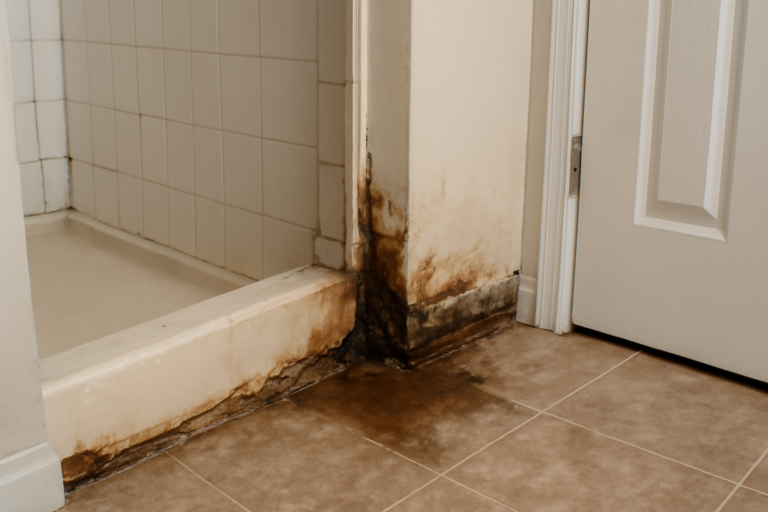 Shower Pan Leak Water Removal