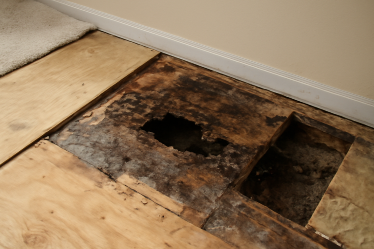 Subfloor Water Damage Repair