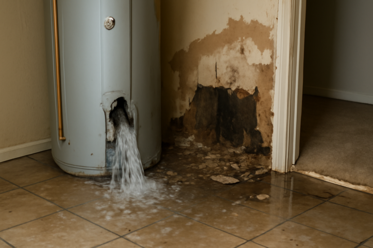 Water Heater Burst Water Removal